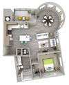 sunset a1.1 Floor Plan sunset a1.1 Floor Plan at Las Positas Apartments, California, 93010